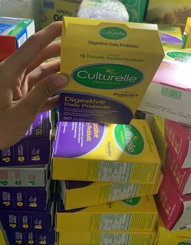 Viên uống hỗ trợ hệ tiêu hóa từ Culturelle Digestive Daily Probiotic Prebiotics 50v