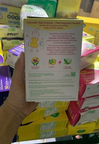 Gói n vi sinh cho bé Culturelle Probiotic Fiber Kids Packets Hộp 24 gói