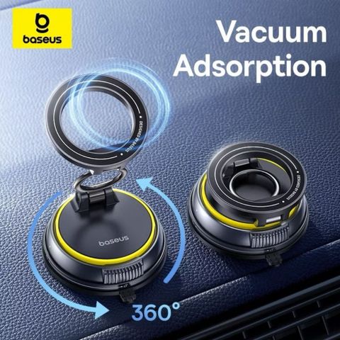 Đế Giữ Điện Thoại Trên Oto Baseus PrimeTrip VC2 Flex Magnetic Car Mount - Hút Nam Châm Từ Tính 720°