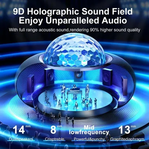 Loa Bluetooth Led RGB Maya Series - JOYROOM JR-MS02 Công Suất 20W, 6 Hiệu Ứng RGB, TWS 2 Loa