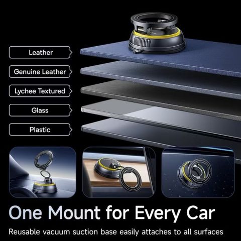 Đế Giữ Điện Thoại Trên Oto Baseus PrimeTrip VC2 Flex Magnetic Car Mount - Hút Nam Châm Từ Tính 720°