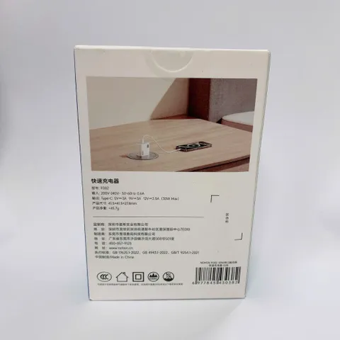 Củ Sạc Nhanh 30W Nohon F002 Công Nghệ Gan Nhỏ Gọn Cổng Type C Chuẩn PD Chứng Chỉ CCC Fullbox