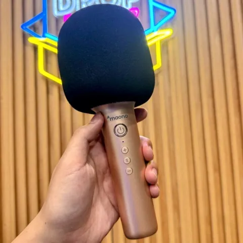 Micro Karaoke Bluetooth Không Dây Maono MKP100 3 Trong 1, Hỗ Trợ TWS Kết Nối 2 Mic Song Ca