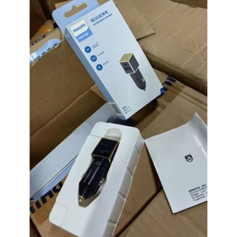Tẩu Sạc Nhanh Oto Xe Hơi Philips 2 Cổng 52.5W Usb C PD 30w Usb A 22.5w