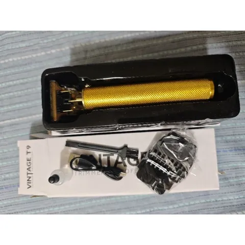 Tông Đơ Cắt Tóc Không Dây Vintage T9 Trimmer Professional - Máy Cắt Tóc Chuyên Nghiệp Chuẩn Salon Kèm Phụ Kiện An Toàn