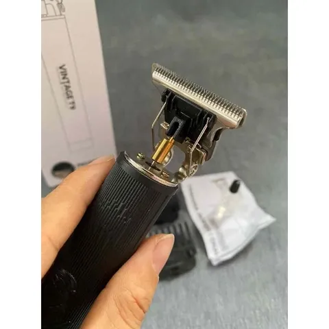 Tông Đơ Cắt Tóc Không Dây Vintage T9 Trimmer Professional - Máy Cắt Tóc Chuyên Nghiệp Chuẩn Salon Kèm Phụ Kiện An Toàn