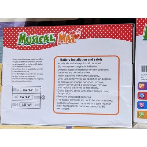 Đồ Chơi Thảm Đàn Piano Cỡ Lớn Musical Mat 110cm x 36cm, 100cm x 40cm (Hàng À Má Zôn)