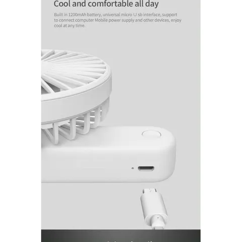Quạt Cầm Tay Qualitell ZS6003 - Động Cơ Không Chổi Than 5 Cánh, Gập Gọn 180 Độ