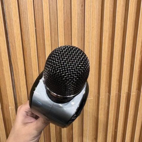 Micro Karaoke Kèm Loa Di Động BONAOK - Hiệu Ứng Đèn Led RGB, Chế Độ Echo, Song Ca, Ghi Âm