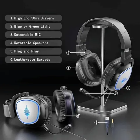 Tai Nghe Chụp Đầu Gaming GAMELITE - G1P Dây 3.5mm + USB Điều Khiển Tiện Lợi