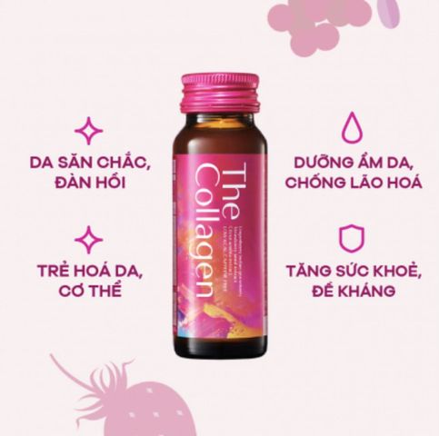 Nước Uống Collagen Shiseido - Tăng Cường Độ Đàn Hồi, Làm Trắng Da, Hộp 10 Chai Pure White 50ml Nhật Bản 759623