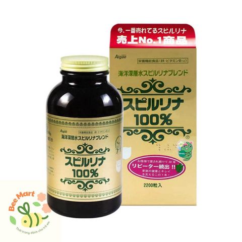 Tảo xoắn SPIRULINA 2200 viên của Nhật Bản bổ sung vitamin , thanh lọc cơ thể ,món quà đến từ thiên nhiên