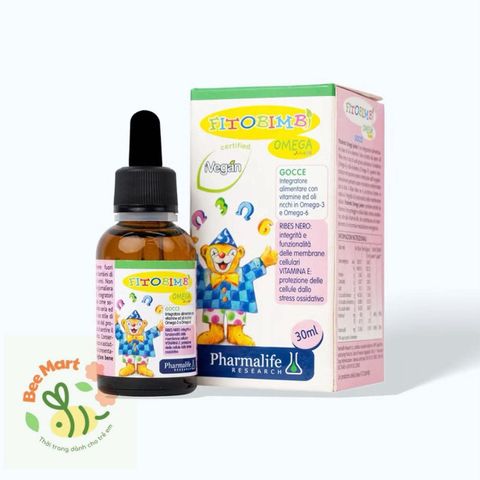 Fitobimbi Omega junior  Omega thực vật cho bé Hỗ trợ phát triển não bộ, tốt cho mắt cho bé