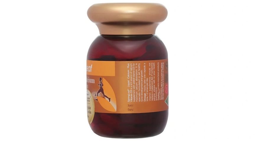 Canxi Spring Leaf Liquid Calcium Plus Vitamin D3 lọ 60 viên