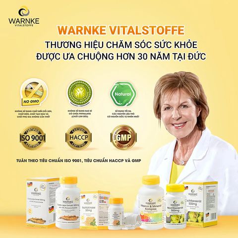 Ngừa tai biến Warnke Nattokinase Đức 60v 250v