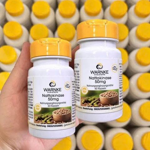 Ngừa tai biến Warnke Nattokinase Đức 60v 250v