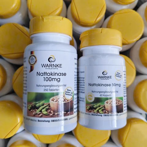 Ngừa tai biến Warnke Nattokinase Đức 60v 250v