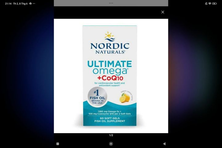 Dầu cá Omega-3 Nordic Naturals Ultimate Omega CoQ10 60 vien,cua my