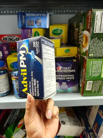 Viên giảm đau và hỗ trợ ngủ ngon Advil PM 200mg 200 V