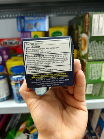 Viên giảm đau và hỗ trợ ngủ ngon Advil PM 200mg 200 V