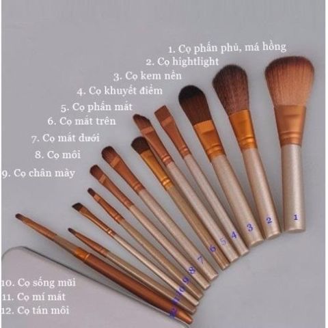 BỘ 12 CỌ TRANG ĐIỂM NAKED3 tiện lợi sạch sẽ 759924