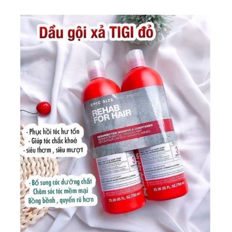 Cặp dầu gội xã Tigi phục hồi tóc 750ml 759951