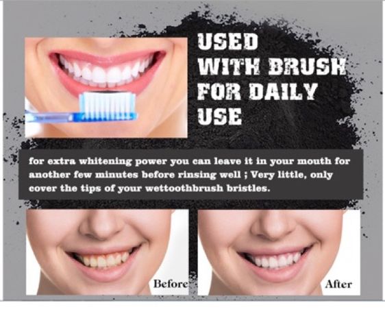 Deal 10/10 BỘT TRẮNG RĂNG THAN TRE HOẠT TÍNH 100% NATURAL TEETH WHITENING 760020