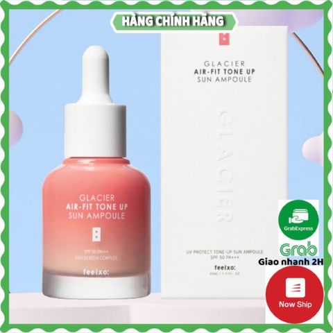 Tinh Chất Chống Nắng Dưỡng Trắng Nâng Tone Feelxo Glacier Air- Fit Tone Up Sun Ampoule SPF50+/PA+++ 30ML 760066