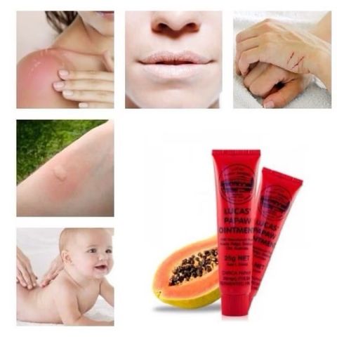 Tuýp Gel Dưỡng ẩm môi, làm mềm da Kem Lucas's Papaw 25g An toàn cho mẹ & bé Chiết xuất đu đủ thiên nhiên 760114