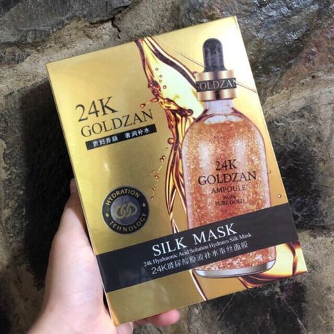 Hộp 10 Mặt nạ lụa 24k Goldzan cao cấp Có hàng 760124