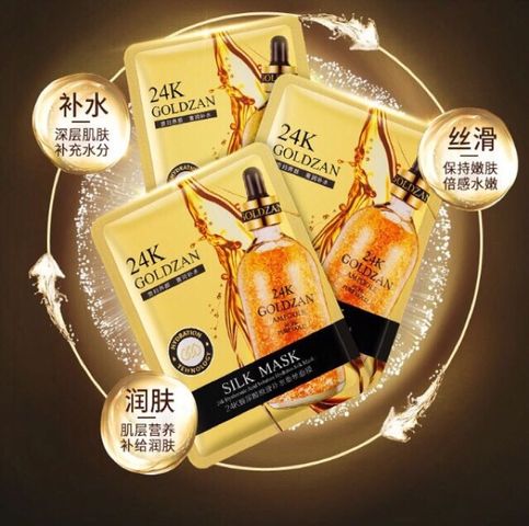 Hộp 10 Mặt nạ lụa 24k Goldzan cao cấp Có hàng 760124
