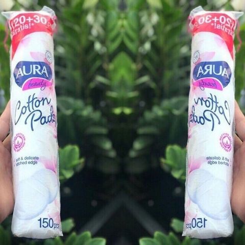 Combo 2 gói Bông tẩy trang Aura 150 miếng 760235