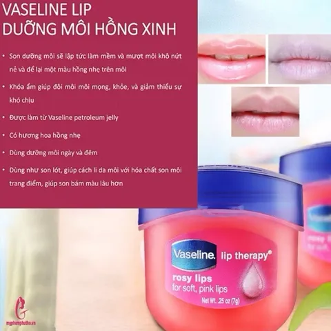 Son Dưỡng Môi Vaseline Therapy Lip 7g Son Dưỡng Làm Mềm Và Mượt Môi 760263