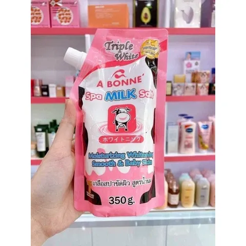 Muối Tắm Sữa Bò Tẩy Tế Bào Chết , Làm Sáng Da, Dưỡng Da Mịn Màng A Bonne Spa Salt Thái Lan 350g 760387