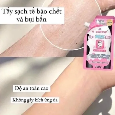 Muối Tắm Sữa Bò Tẩy Tế Bào Chết , Làm Sáng Da, Dưỡng Da Mịn Màng A Bonne Spa Salt Thái Lan 350g 760387