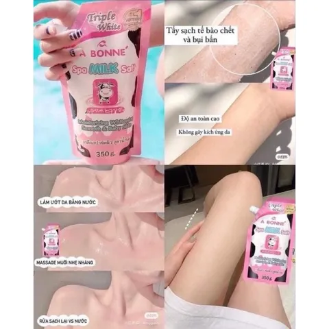 Muối Tắm Sữa Bò Tẩy Tế Bào Chết , Làm Sáng Da, Dưỡng Da Mịn Màng A Bonne Spa Salt Thái Lan 350g 760387