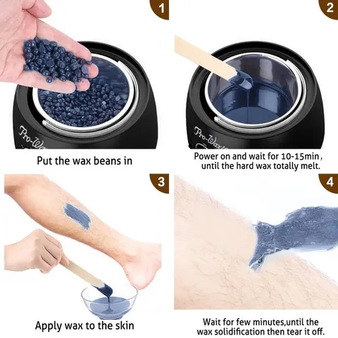 (Hủ lớn 400g) Sáp wax lông hard beans tự nhiên an toàn lành tính cho da hottrend màu giao ngẫu nhiên 760403