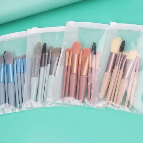 HOT Bộ 8 Cọ đánh phấn make up kèm túi khóa cài phong thái Vintage 760410