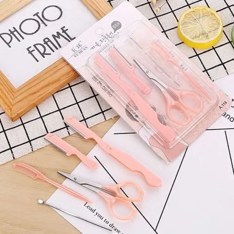 Set 5 Món Cạo Mày,Tỉa Mái Kèm Kéo 760454