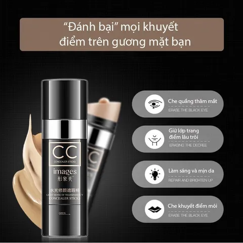 Kem nền che khuyết điểm trang điểm tự nhiên dạng thỏi Images CC Stick tone tự nhiên 760464