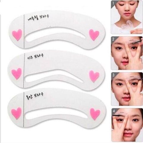 Bộ 3 Khuôn Kẻ Chân Mày Drawing Brow Guide 760511