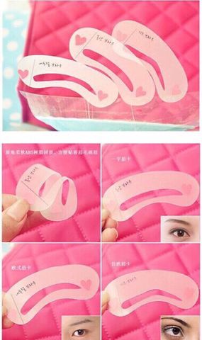 Bộ 3 Khuôn Kẻ Chân Mày Drawing Brow Guide 760511