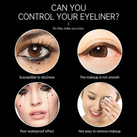 HOT Bút Kẻ Mắt Dạng Lỏng black color Nhanh Khô Chống giột nước Lâu Trôi make up Mượt Mà 760525