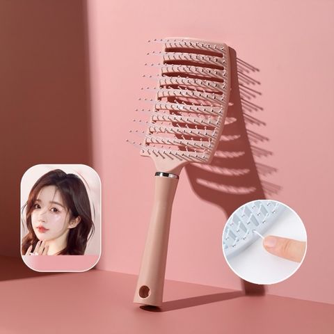Lược bán nguyệt chải phồng, tạo kiểu tóc, lược chải đầu gỡ rối tóc chuyên dụng, chất liệu nhựa nhẹ, bền, an toàn 760562