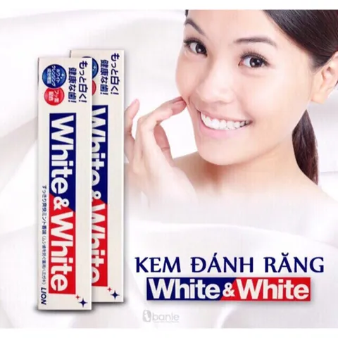 Kem đánh răng Nhật Bản White and White Lion 150gr 760575