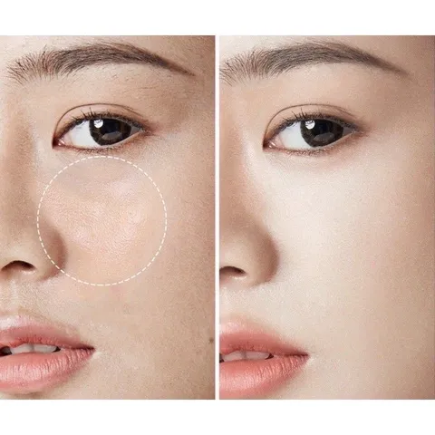 Phấn Phủ Lameila Dạng Bột Kiềm Dầu Phấn Make Up Powder Hình Lục Giác Vỏ Hồng 760609