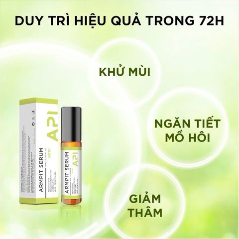 Khử mùi hôi nách API, Son nách API, Lăn khử mùi ngăn tiết mồ hôi 72h 760612