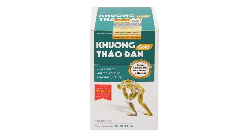 Thực phẩm bảo vệ sức khỏe Khương Thảo Đan Gold hộp 120 viên
