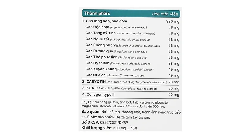 Thực phẩm bảo vệ sức khỏe Khương Thảo Đan Gold hộp 120 viên