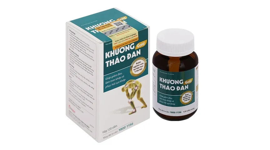 Thực phẩm bảo vệ sức khỏe Khương Thảo Đan Gold hộp 120 viên